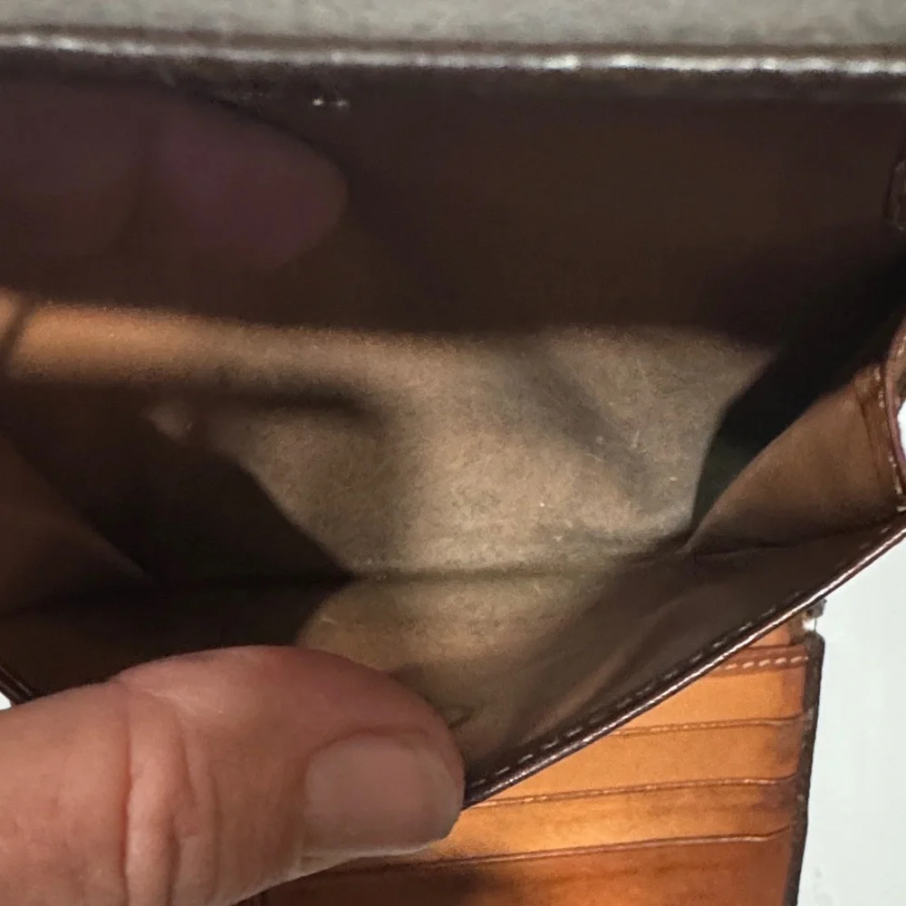Celine Dark Brown Leather Wallet